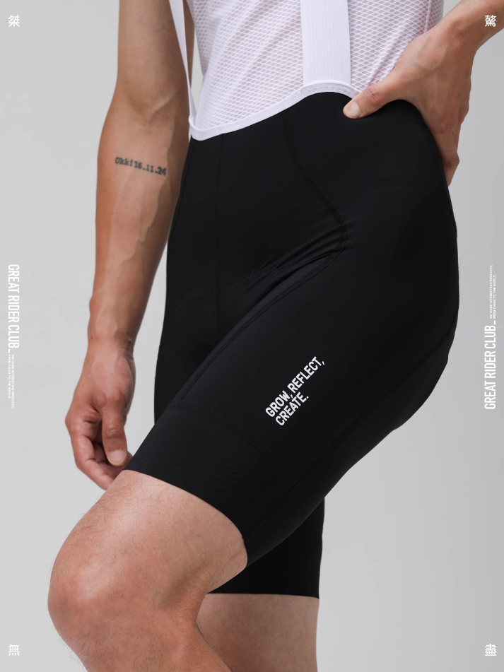 Men's Cmyk Slogan Bib-Shorts