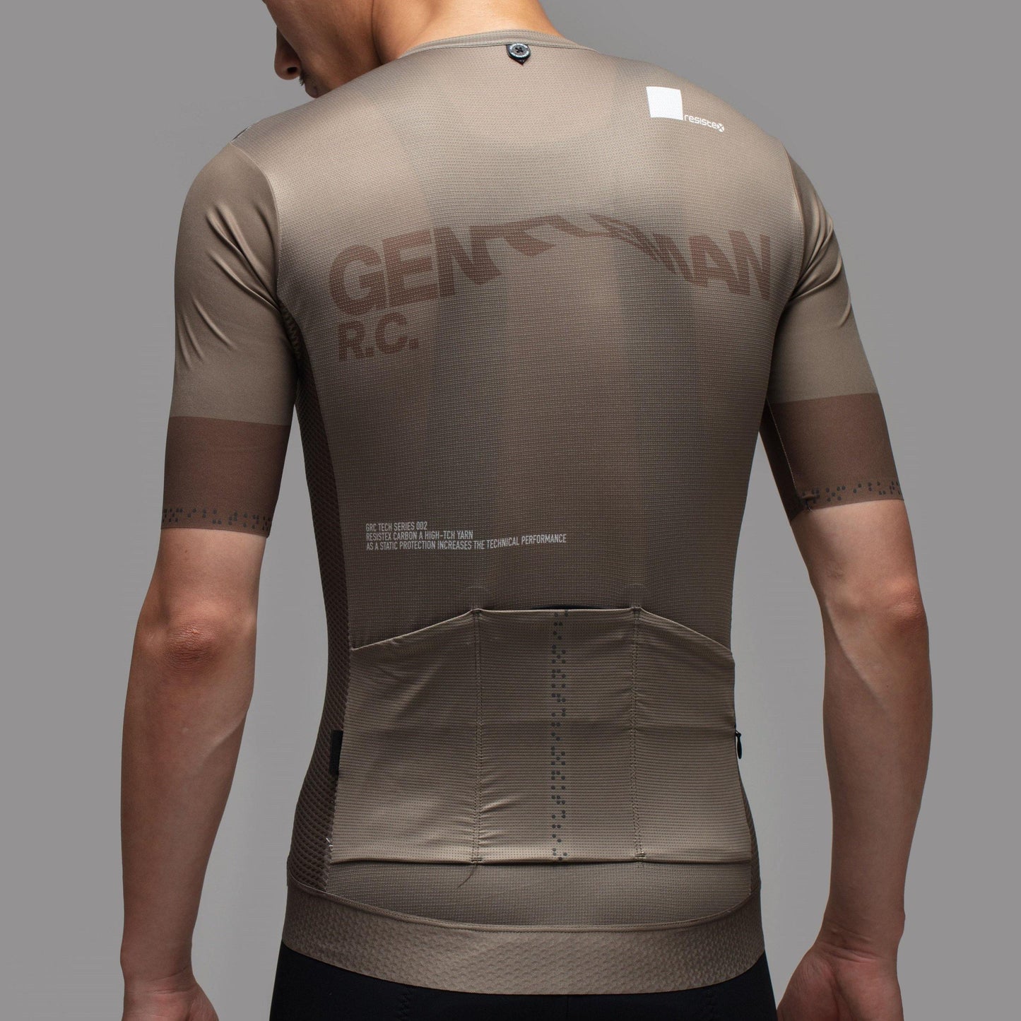 Digital Print Tech Jersey - Coffee - GRC Unique Cycling Apparel