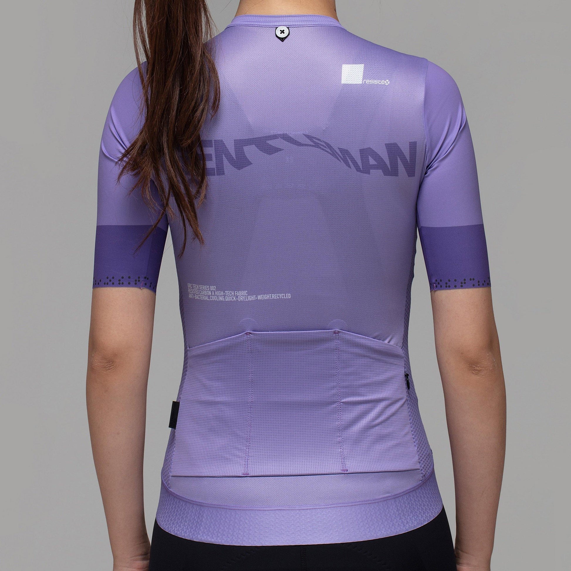 Women's Digital Print Tech Jersey - Lavender - GRC Unique Cycling Apparel