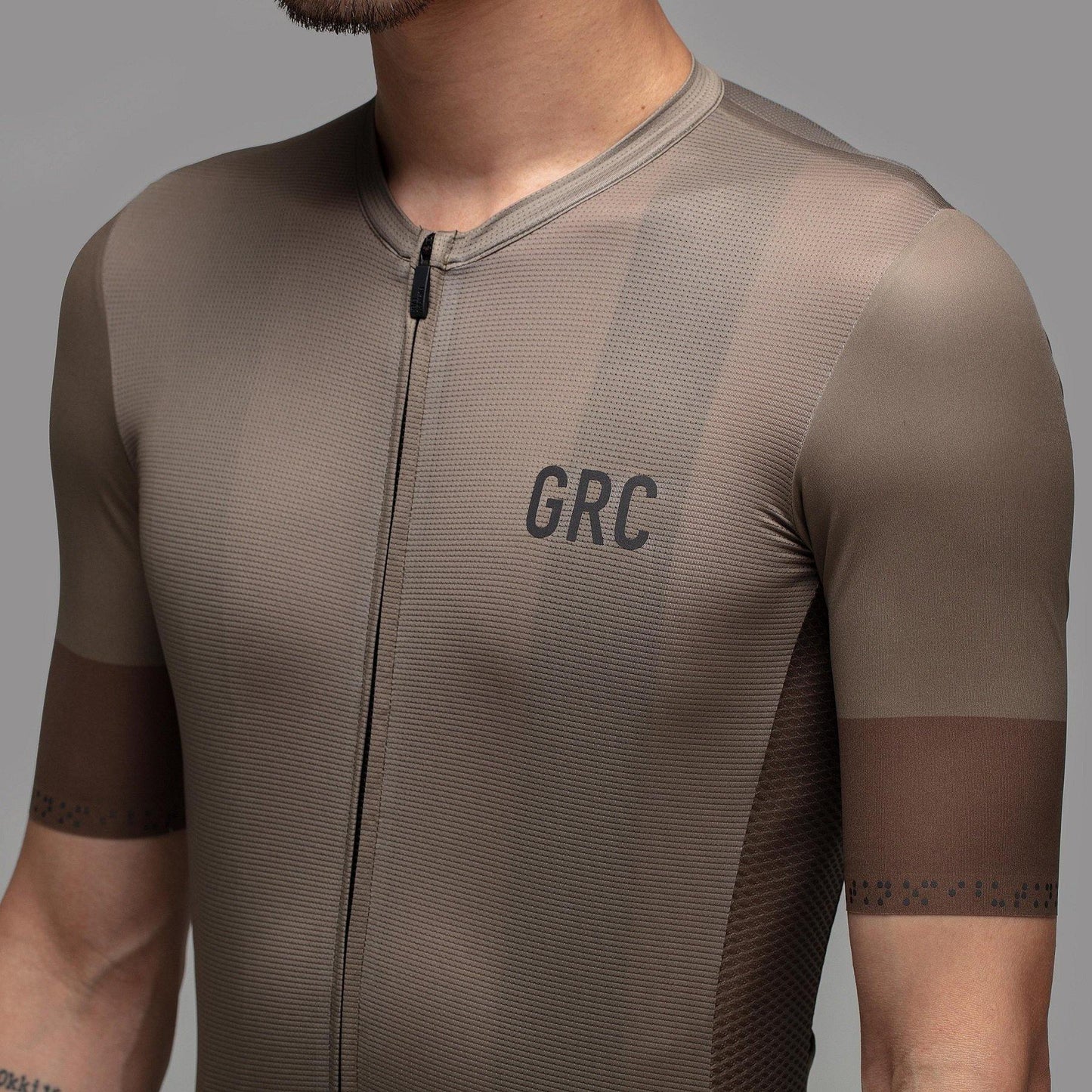 Digital Print Tech Jersey - Coffee - GRC Unique Cycling Apparel