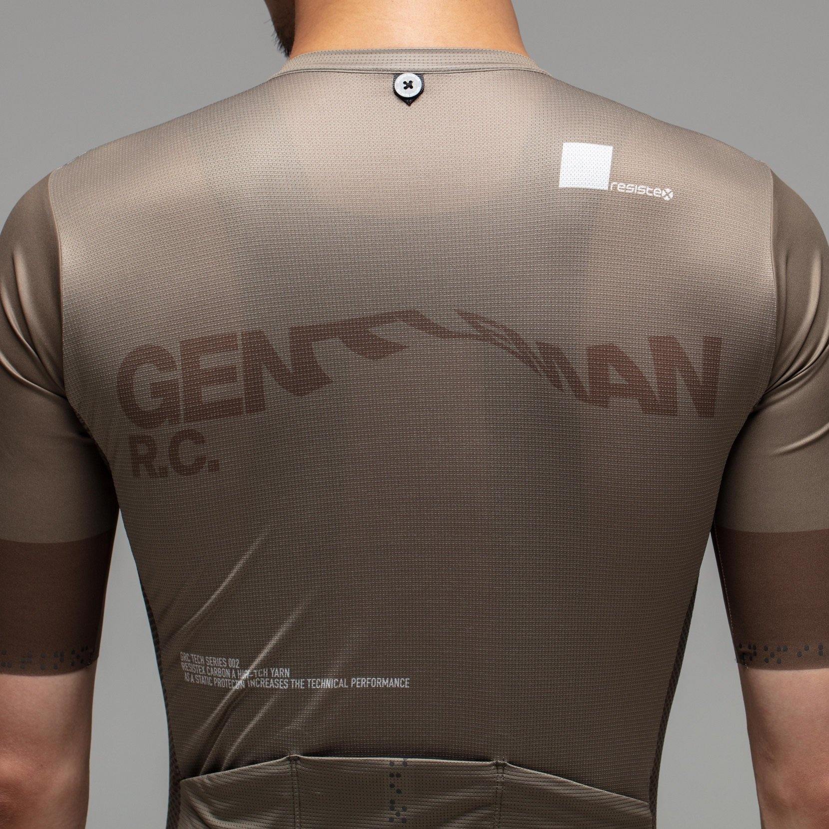 Digital Print Tech Jersey - Coffee - GRC Unique Cycling Apparel