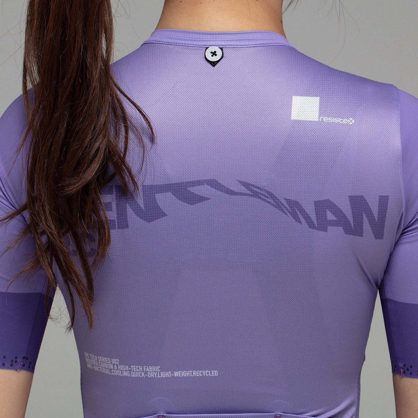 Women's Digital Print Tech Jersey - Lavender - GRC Unique Cycling Apparel