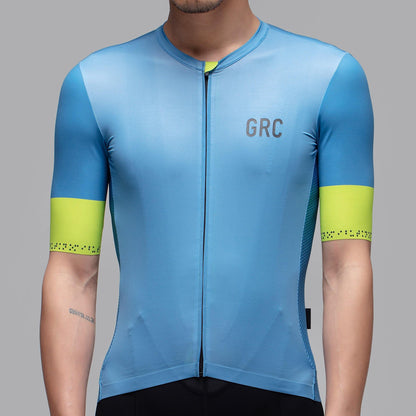 Digital Print Tech Jersey - Azure - GRC Unique Cycling Apparel