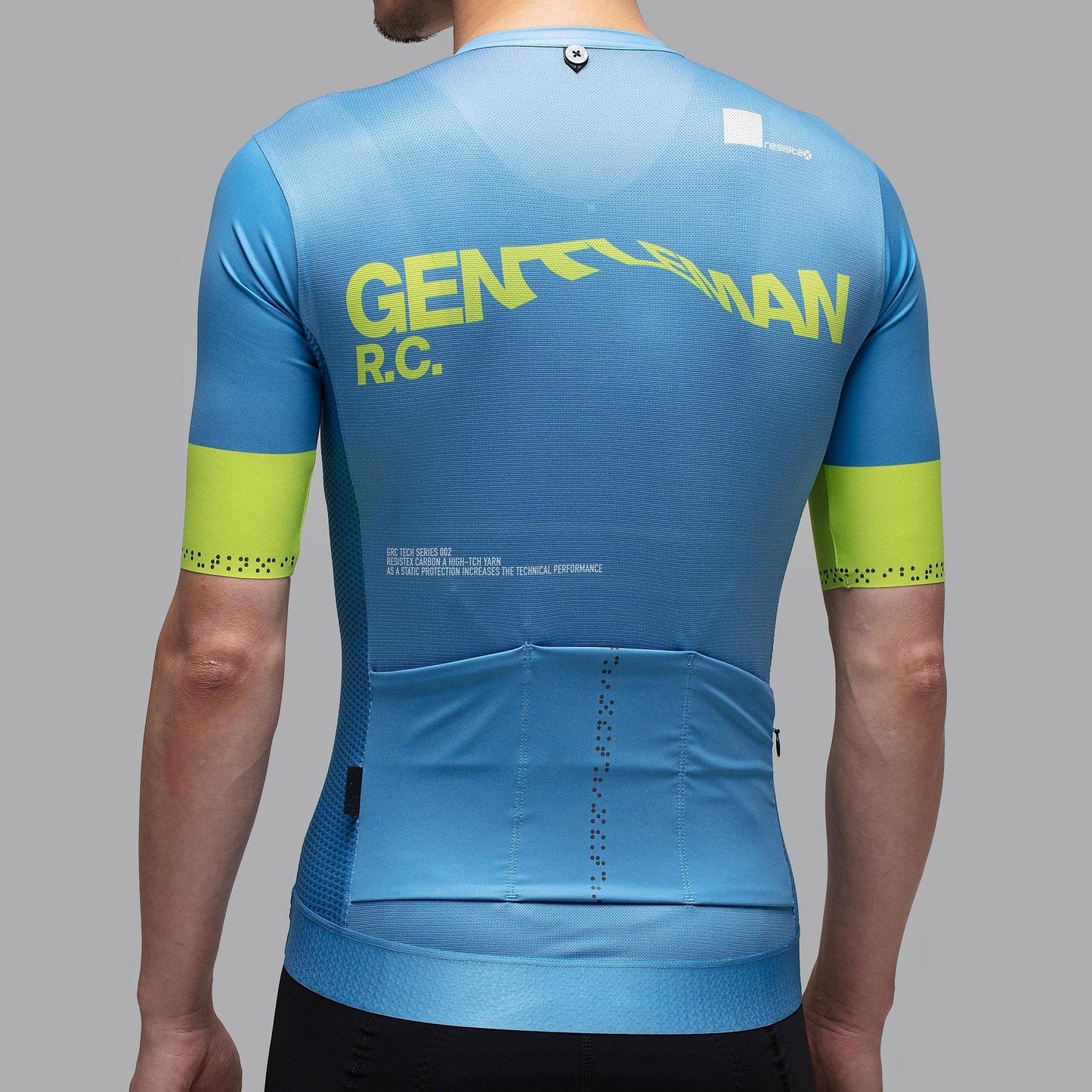 Digital Print Tech Jersey - Azure - GRC Unique Cycling Apparel