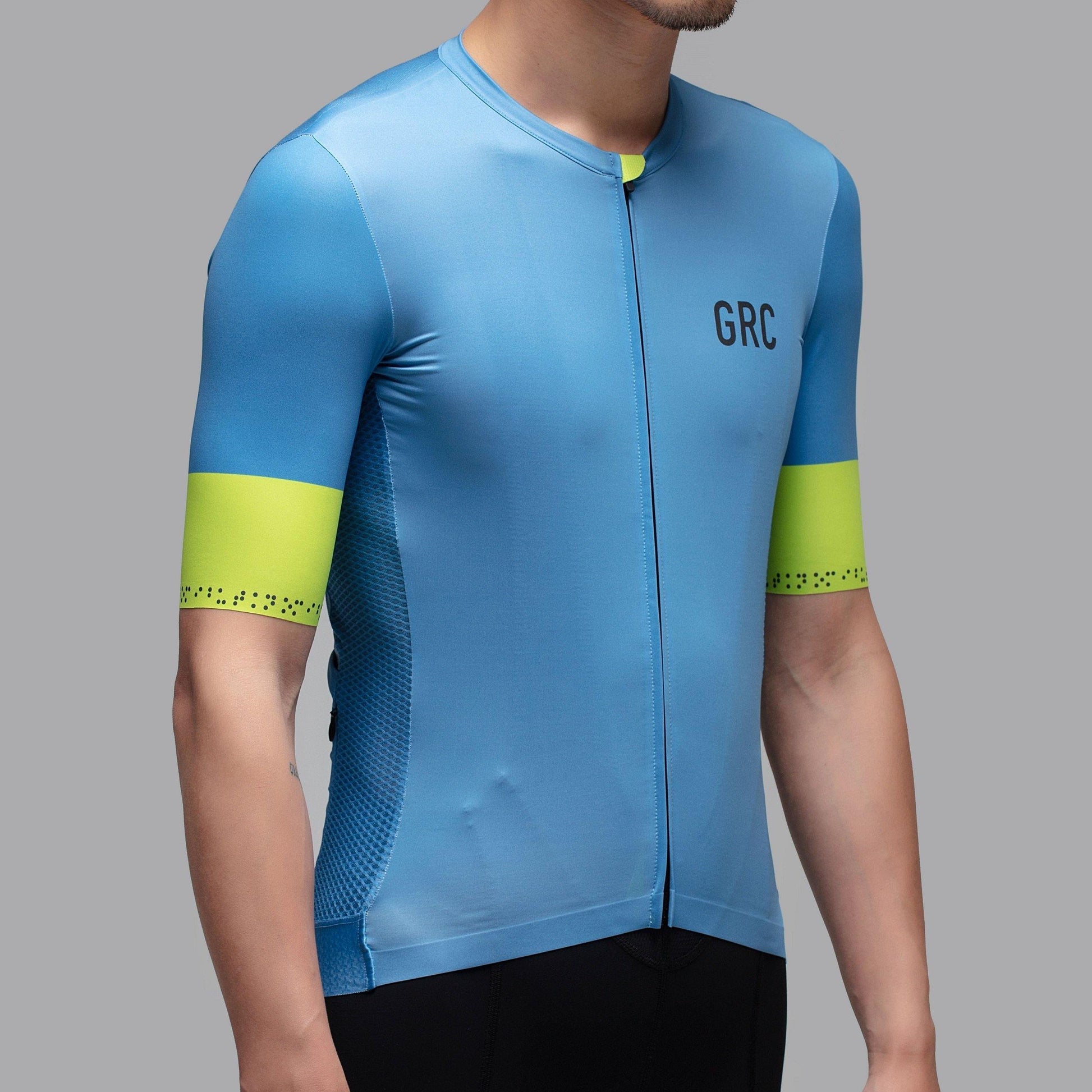 Digital Print Tech Jersey - Azure - GRC Unique Cycling Apparel