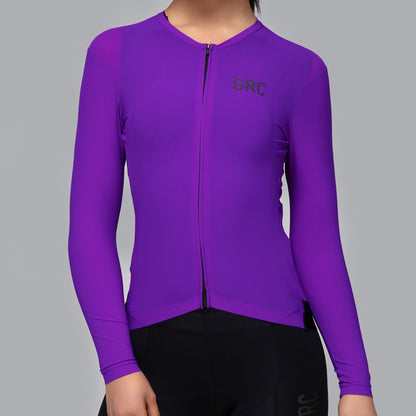 Women's Solid Color Tech Ls Jersey - GRC Unique Cycling Apparel